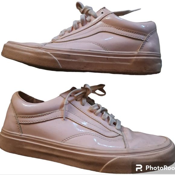 Vans Old School Patten Leather Low Sneakers in Pastele Pink - Picture 2 of 10